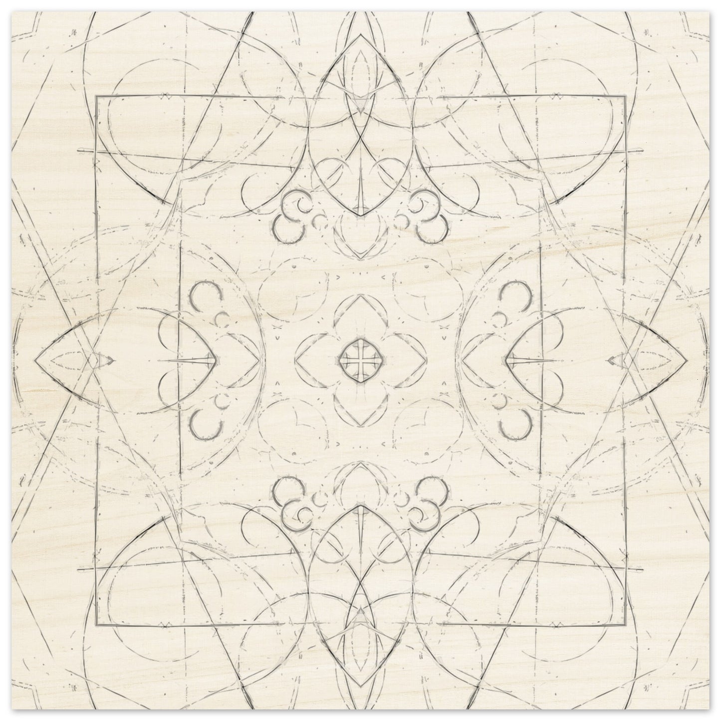 Wood Print Mason Reflection Fill